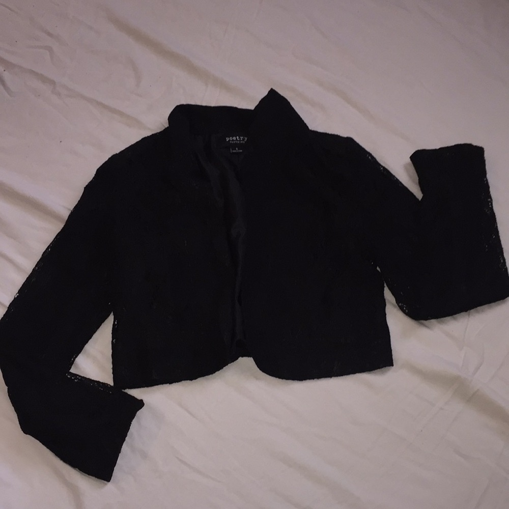 Black lace blazer